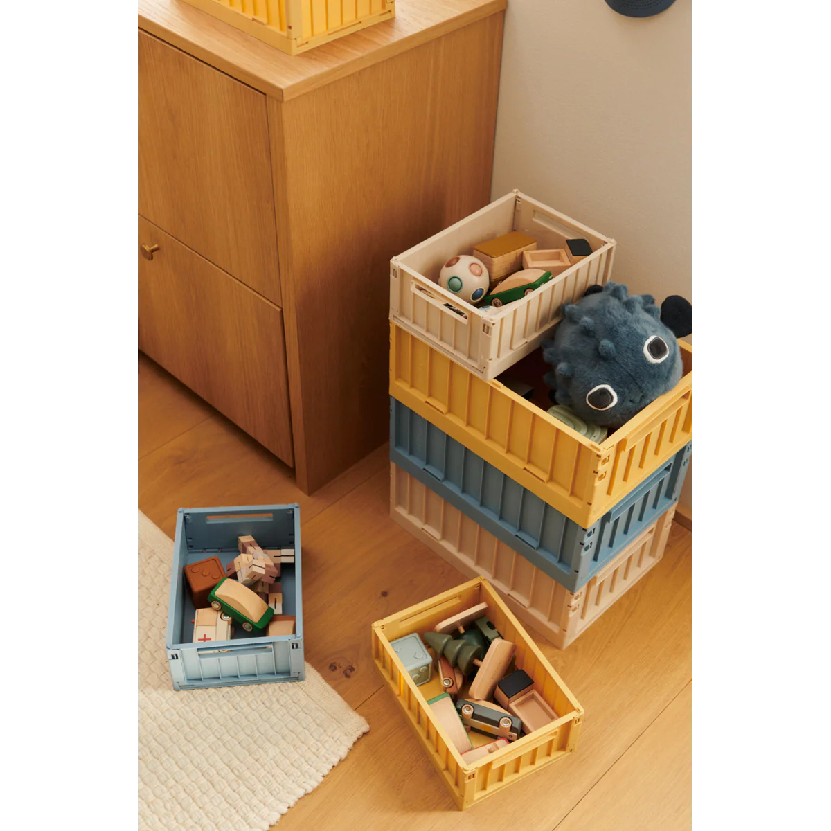 Caisse de rangement l Lot de 2 l Weston l Taille S l Apple blossom