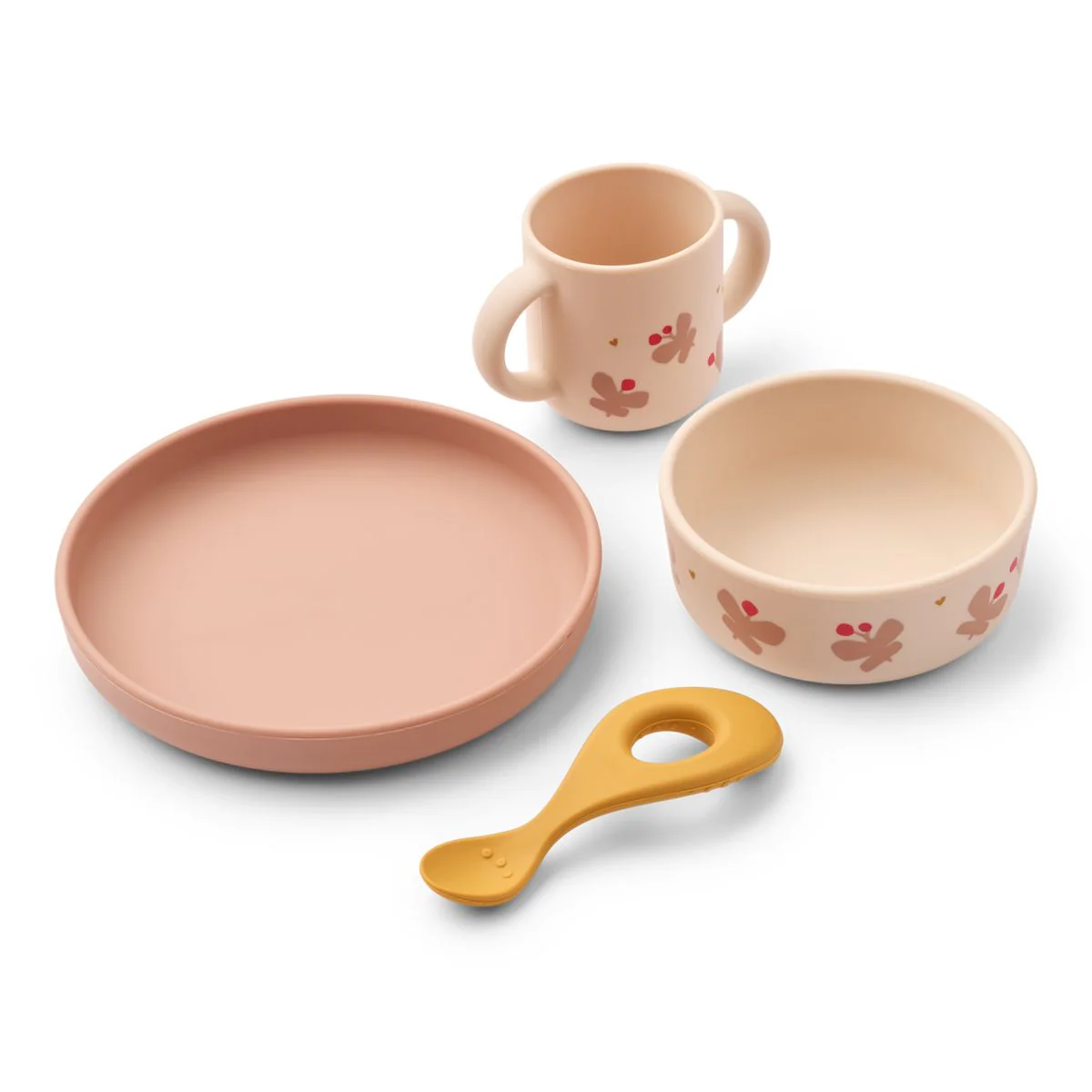 Ensemble repas en silicone l Vivi l Apple blossom