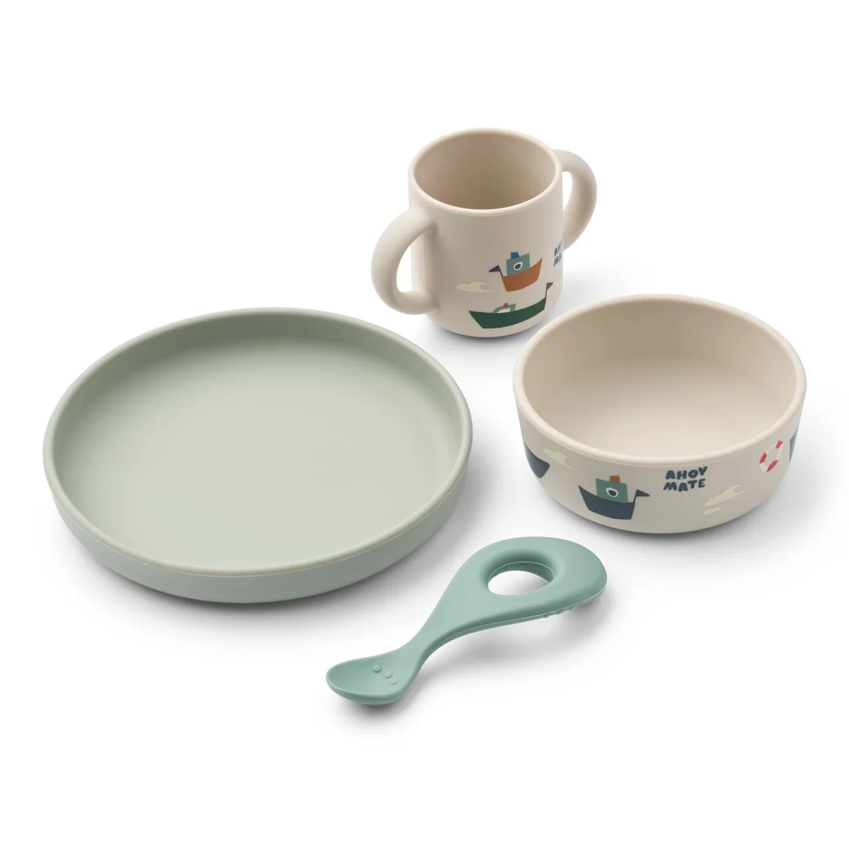 Ensemble repas en silicone l Vivi l Sailing sandy