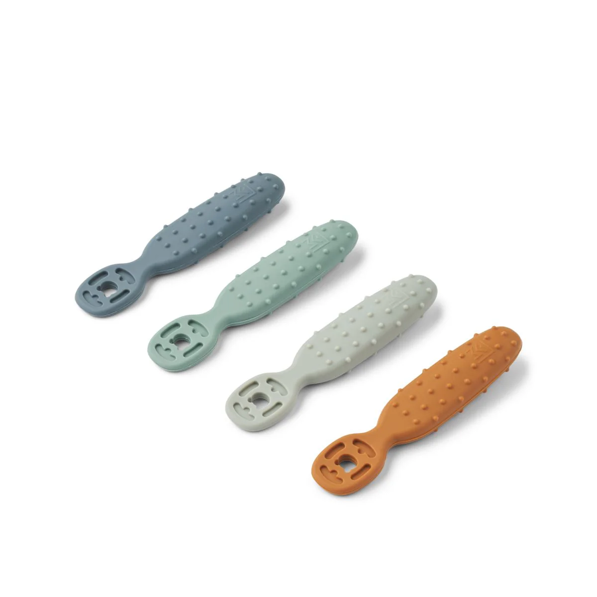 Lot de 4 cuillères d'apprentissage l Caelia l Whale blue multi mix