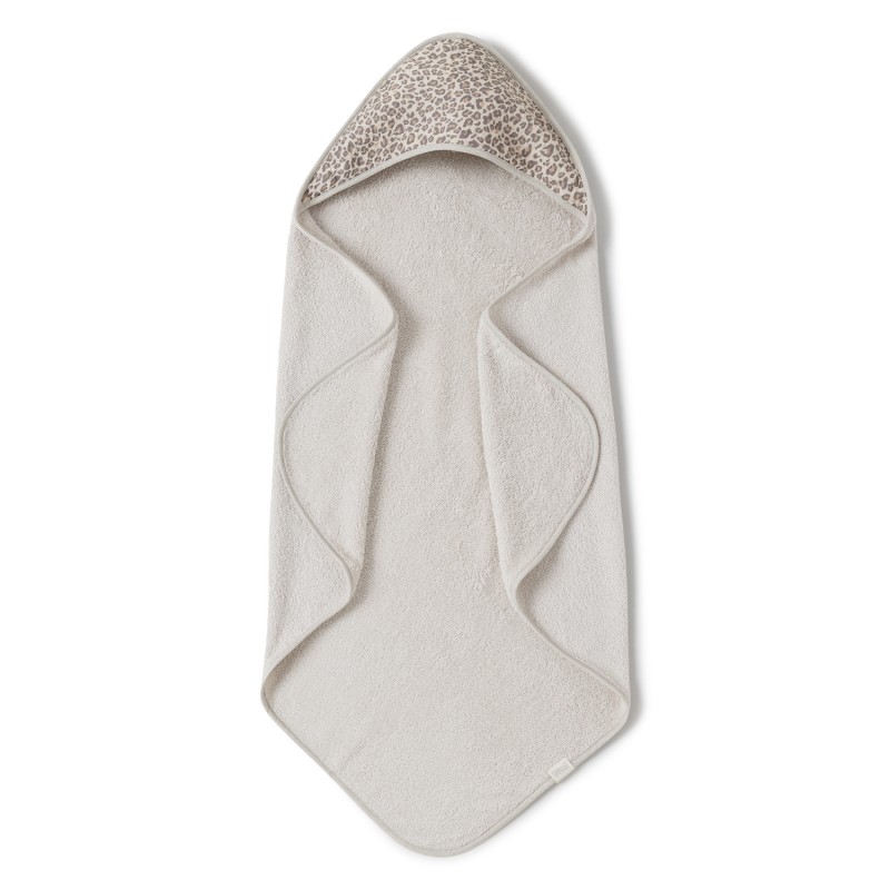 Cape de bain en coton bio l Wild print