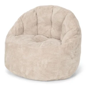 Pouf bouclette l Soft Beige
