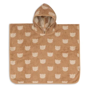 Poncho de bain éponge jacquard Oeko-Tex réversible l (1-4 ans) l Teddy Bear