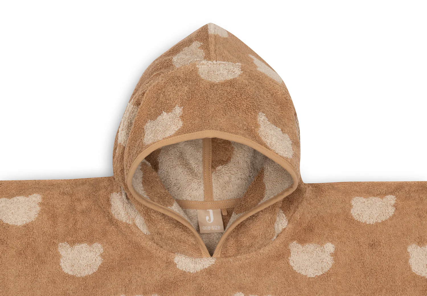 Poncho de bain éponge jacquard Oeko-Tex réversible l (1-4 ans) l Teddy Bear – Image 3