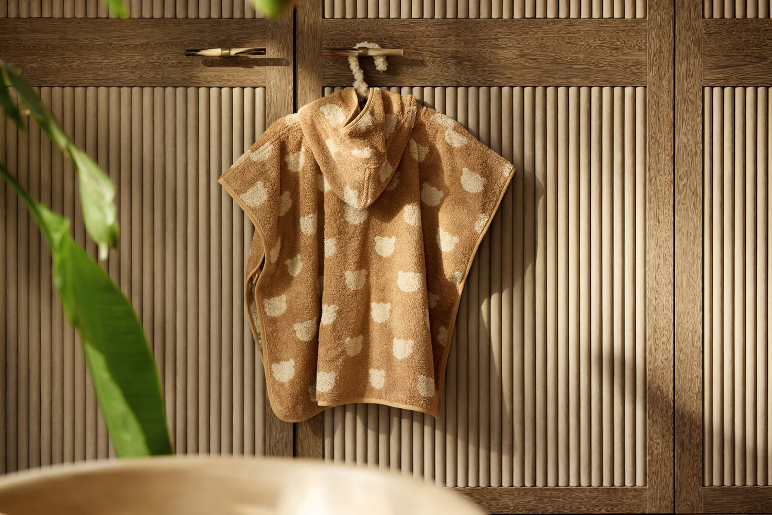 Poncho de bain éponge jacquard Oeko-Tex réversible l (1-4 ans) l Teddy Bear – Image 7