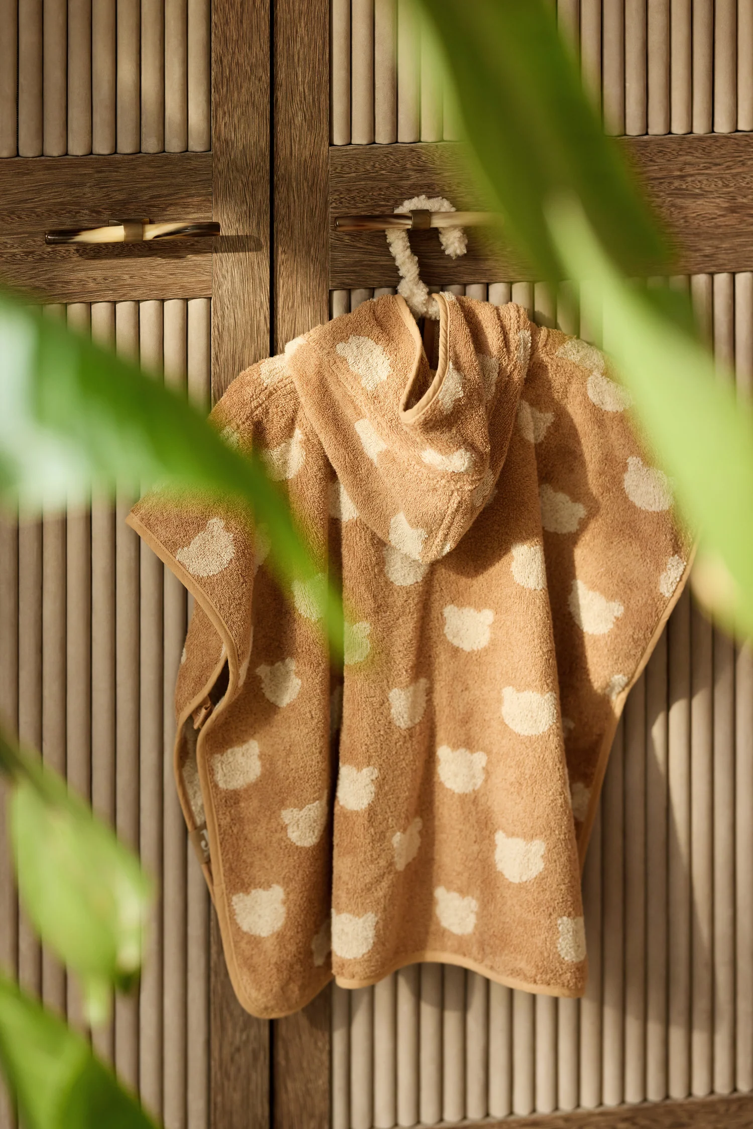 Poncho de bain éponge jacquard Oeko-Tex réversible l (1-4 ans) l Teddy Bear – Image 8