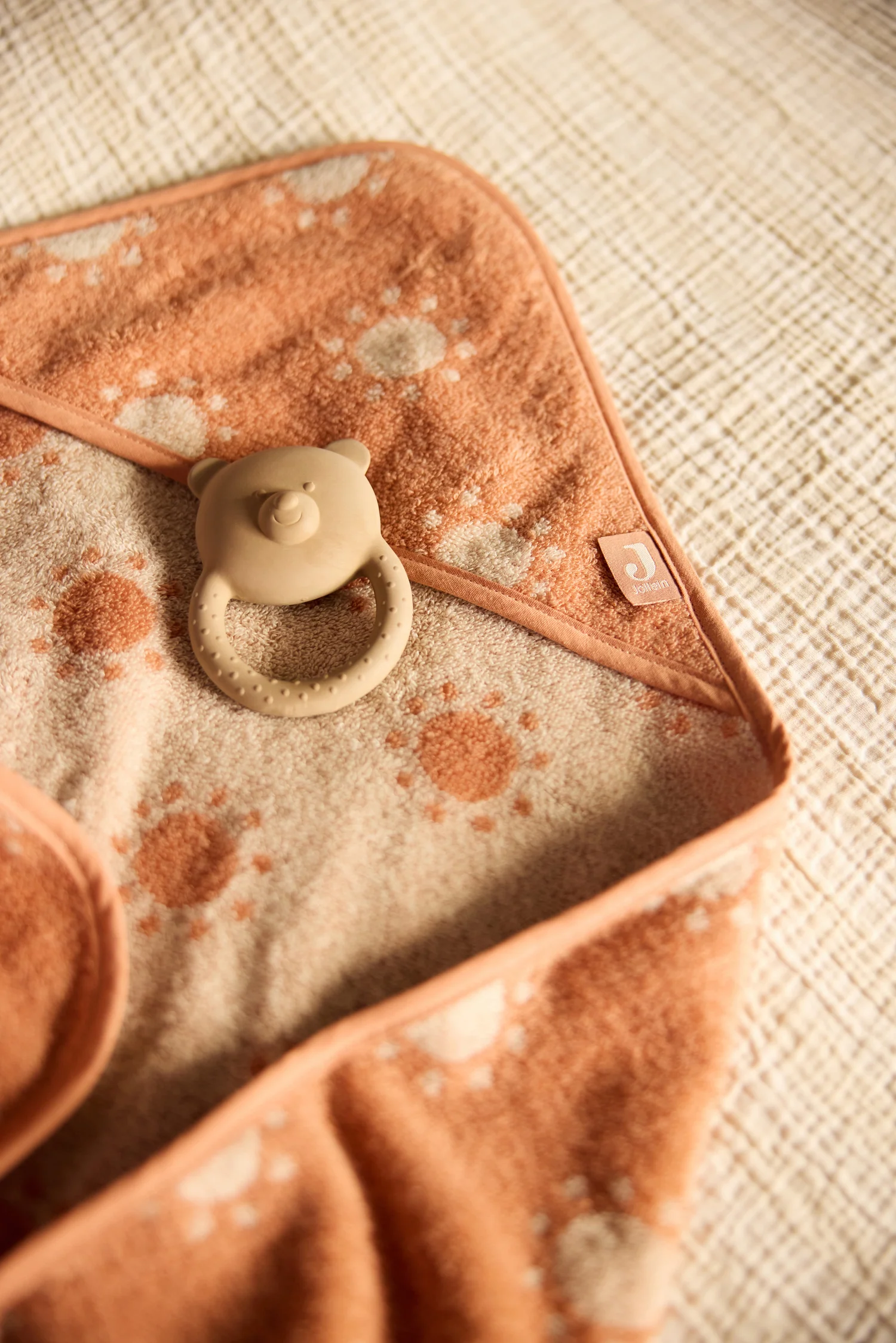 Cape de bain éponge en coton Oeko-Tex Jacquard l Sun
