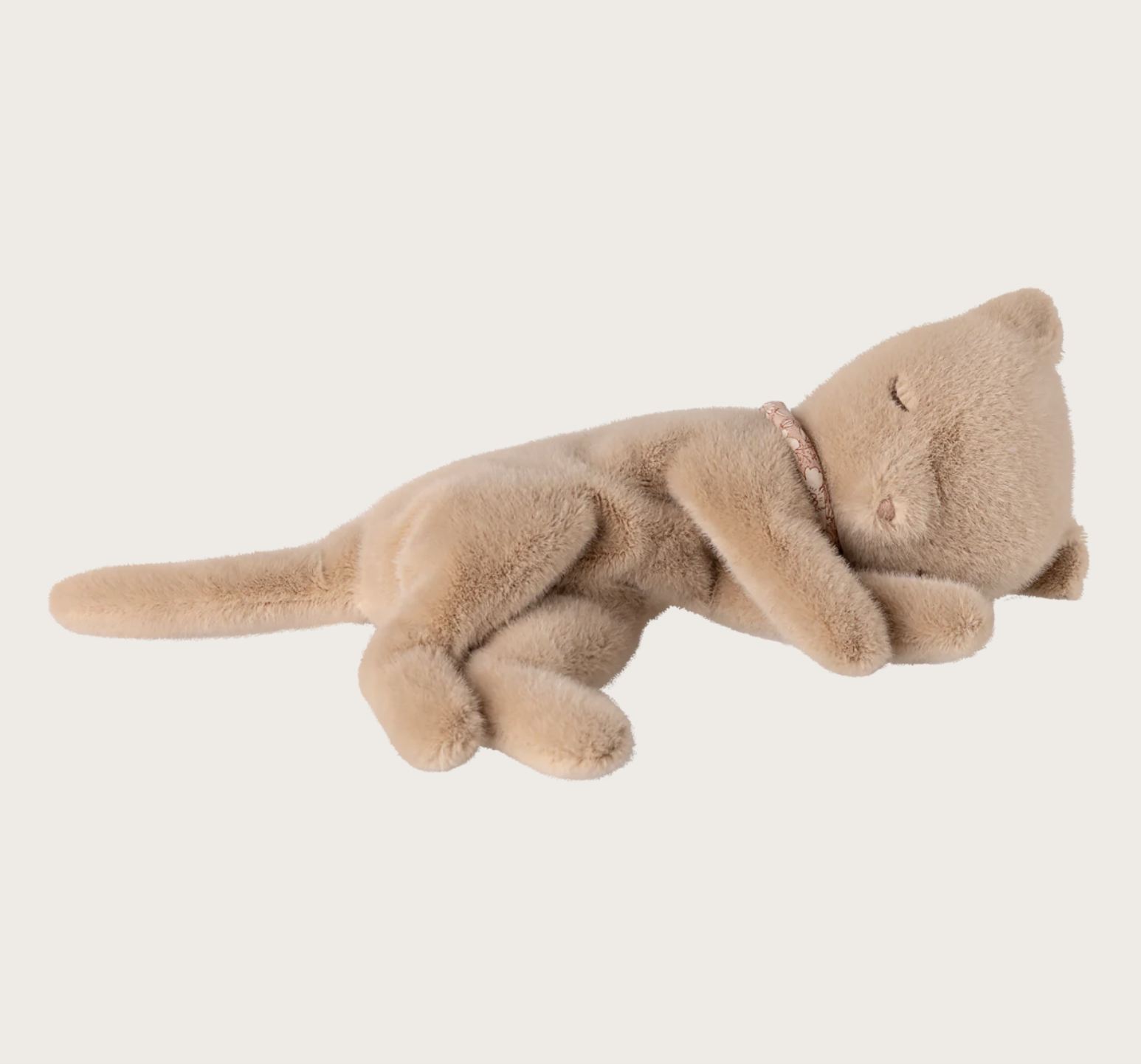 Peluche chaton doux l Small l Crème pèche