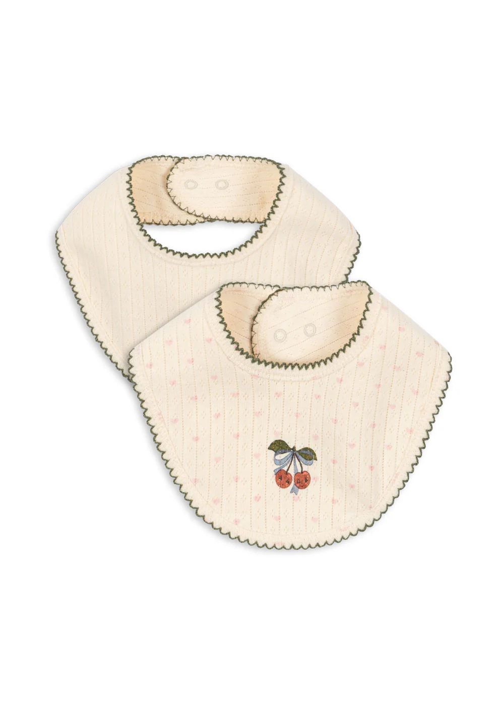 Bavoir Bandana en coton bio l Lot de 2 l Minnie