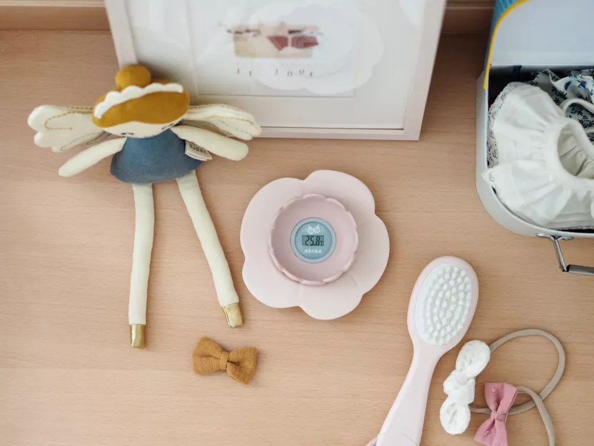 Thermomètre de bain l Lotus l Vieux rose – Image 3