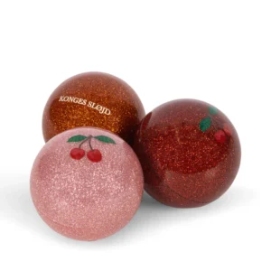 Balles paillettées x3 l Rouge