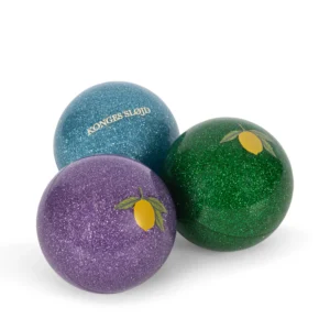 Balles paillettées x3 l Bleu