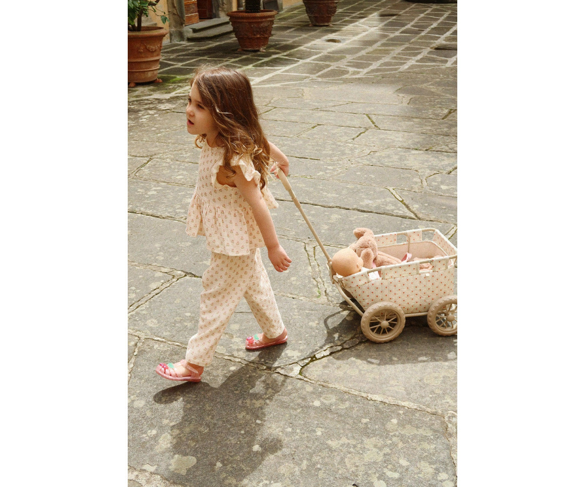 Chariot poussette vintage en coton bio l Lemon – Image 3