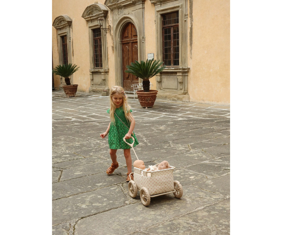 Chariot poussette vintage en coton bio l Lemon – Image 4