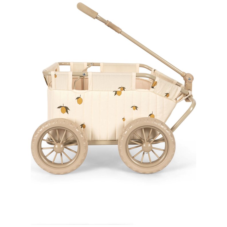 Chariot poussette vintage en coton bio l Lemon
