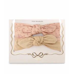 Headband bébé handmade | Lot de 2 l Blush Dots