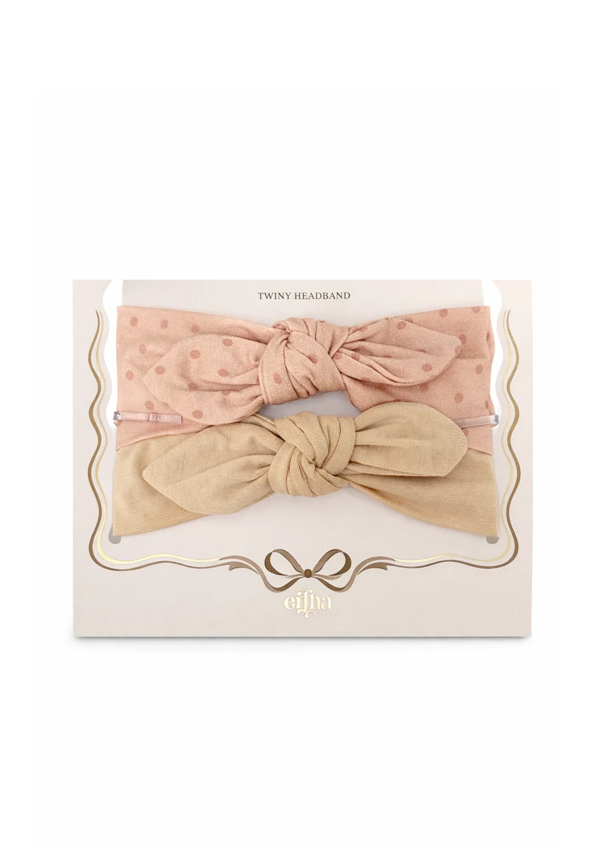 Headband bébé handmade | Lot de 2 l Blush Dots