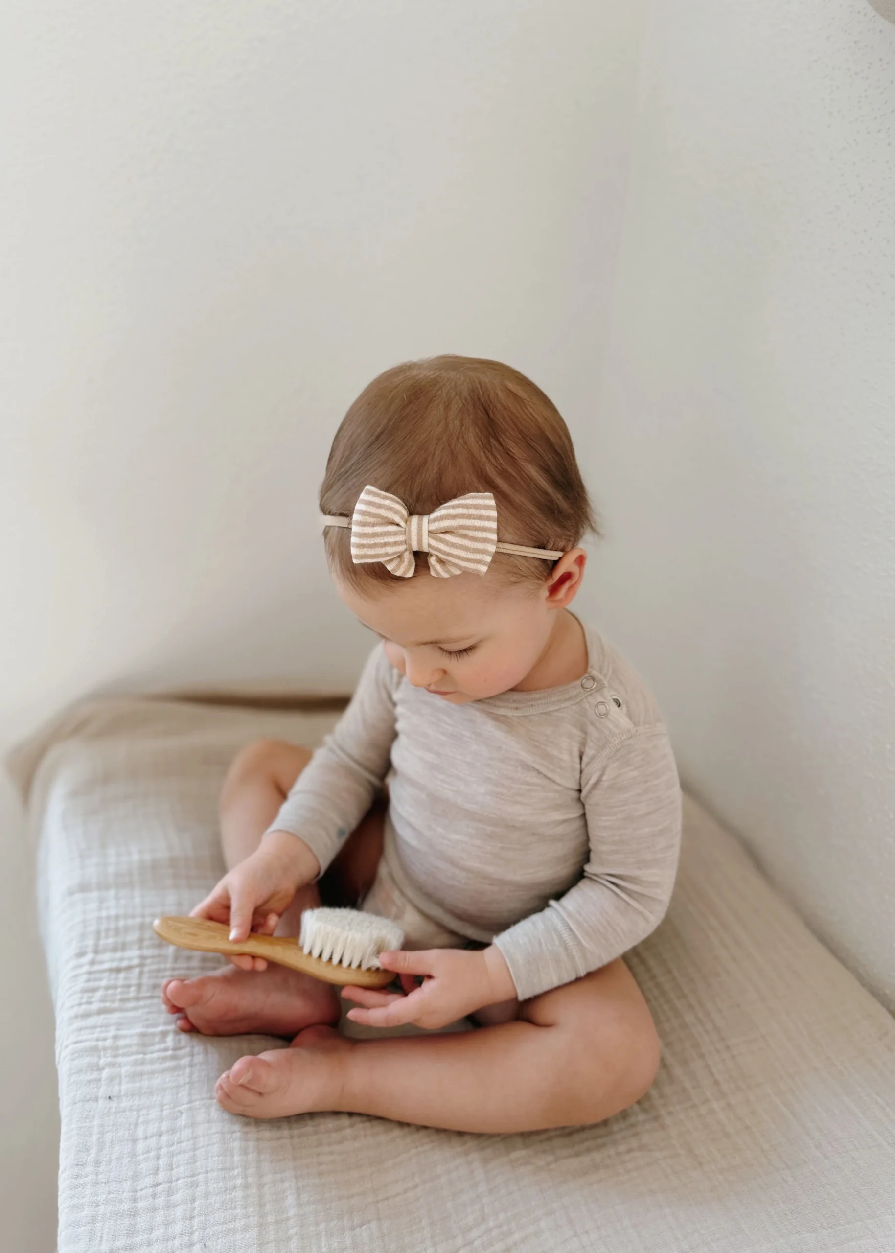 Headband bébé handmade | Toffee lines – Image 2