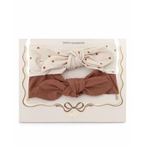 Headband bébé handmade | Lot de 2 l Tiny Hearts