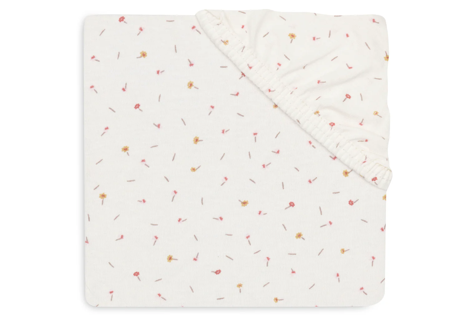 Drap housse en coton jersey bio l Pretty Picnic Flower l 40x80cm