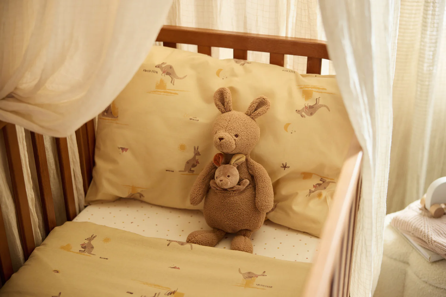 Drap housse en coton jersey bio l Kangaroots l 40x80cm – Image 7