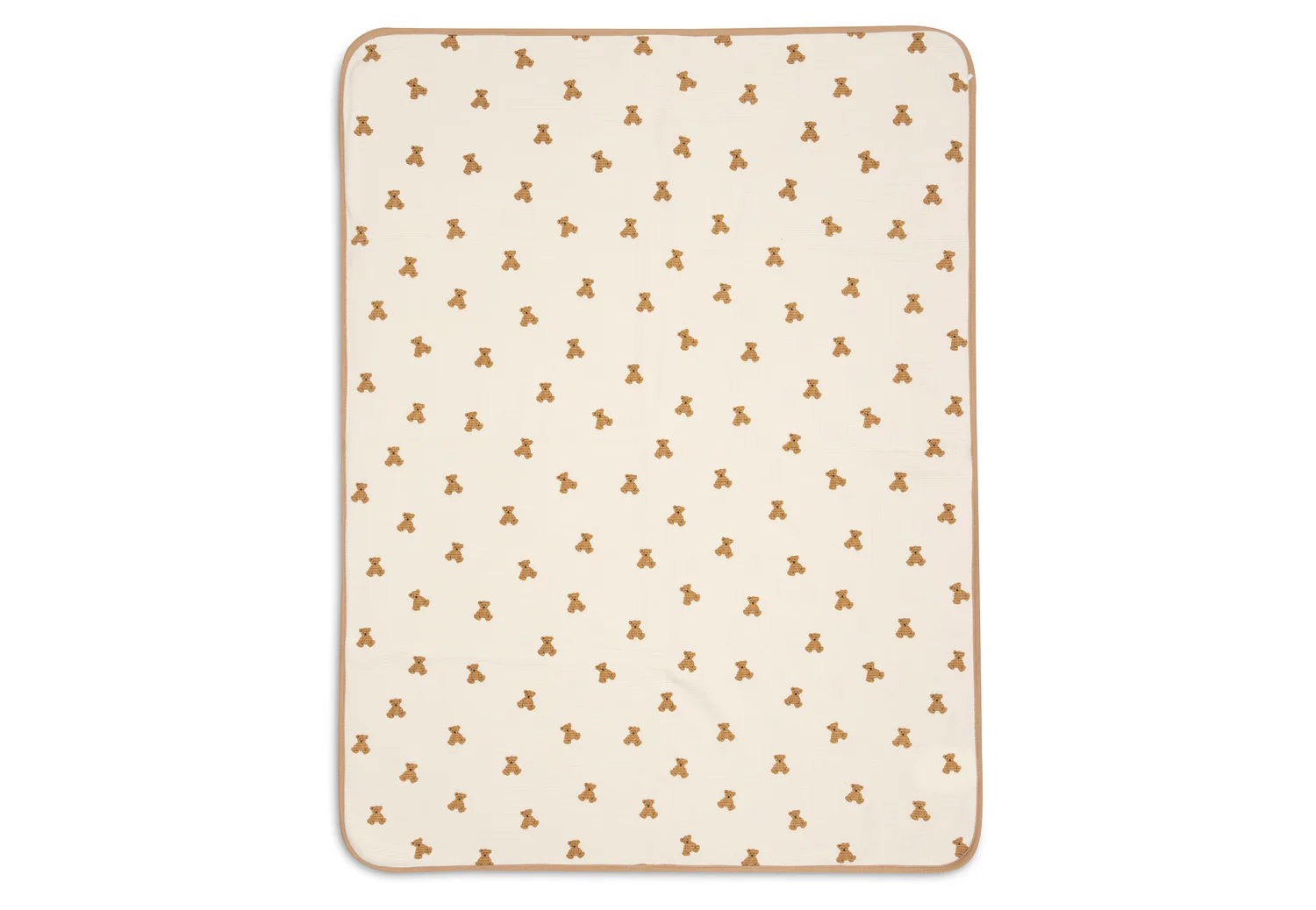 Couverture Berceau coton gaufré bio l 75x100cm l Mini Teddy bear – Image 3