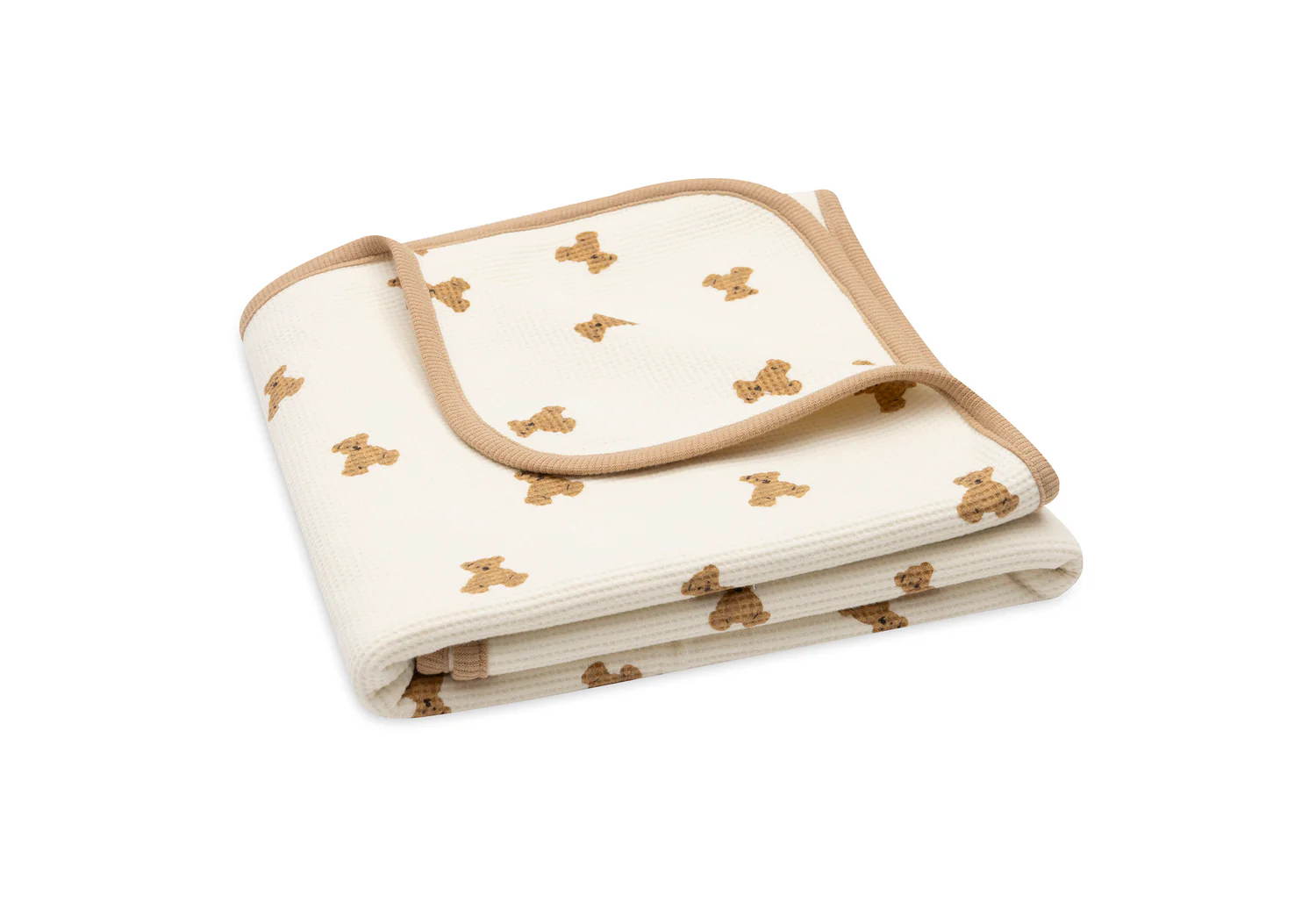 Couverture Berceau coton gaufré bio l 75x100cm l Mini Teddy bear – Image 5