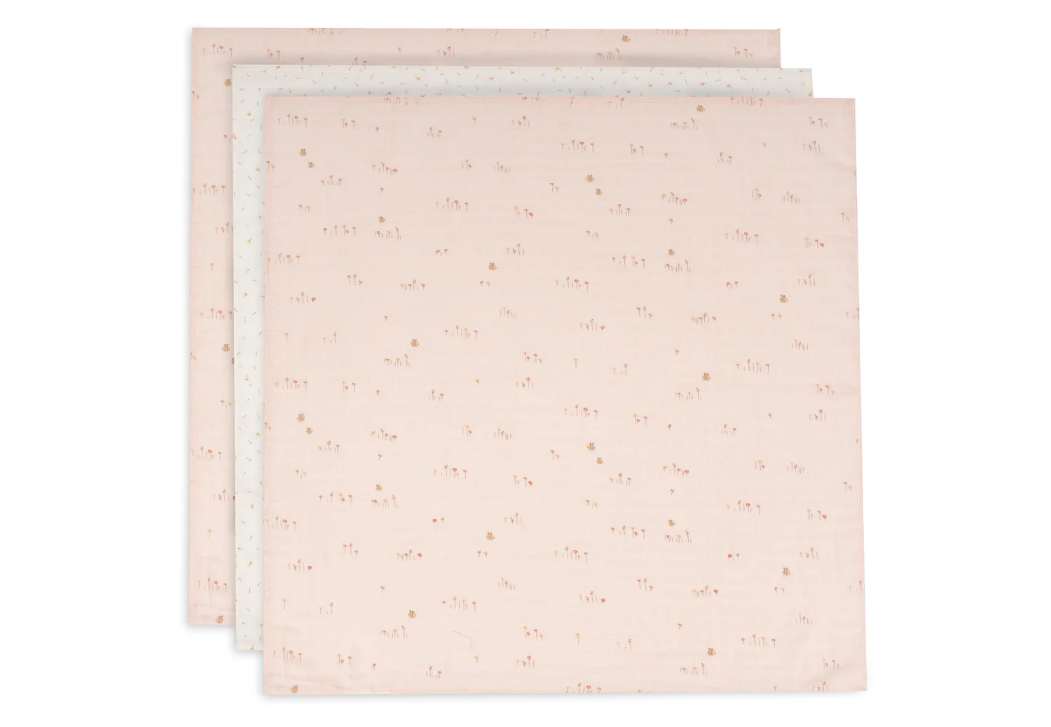 Lot de 3 langes en gaze de coton Oeko-tex l 70 x 70 cm l Pretty Picnic – Image 2