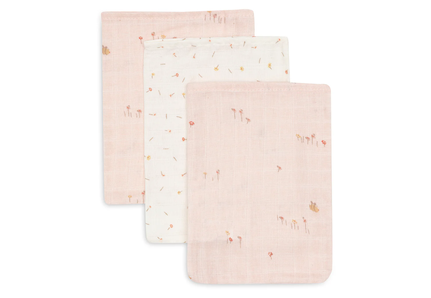 Gant de toilette gaze de coton bio l Lot de 3 l Pretty picnic
