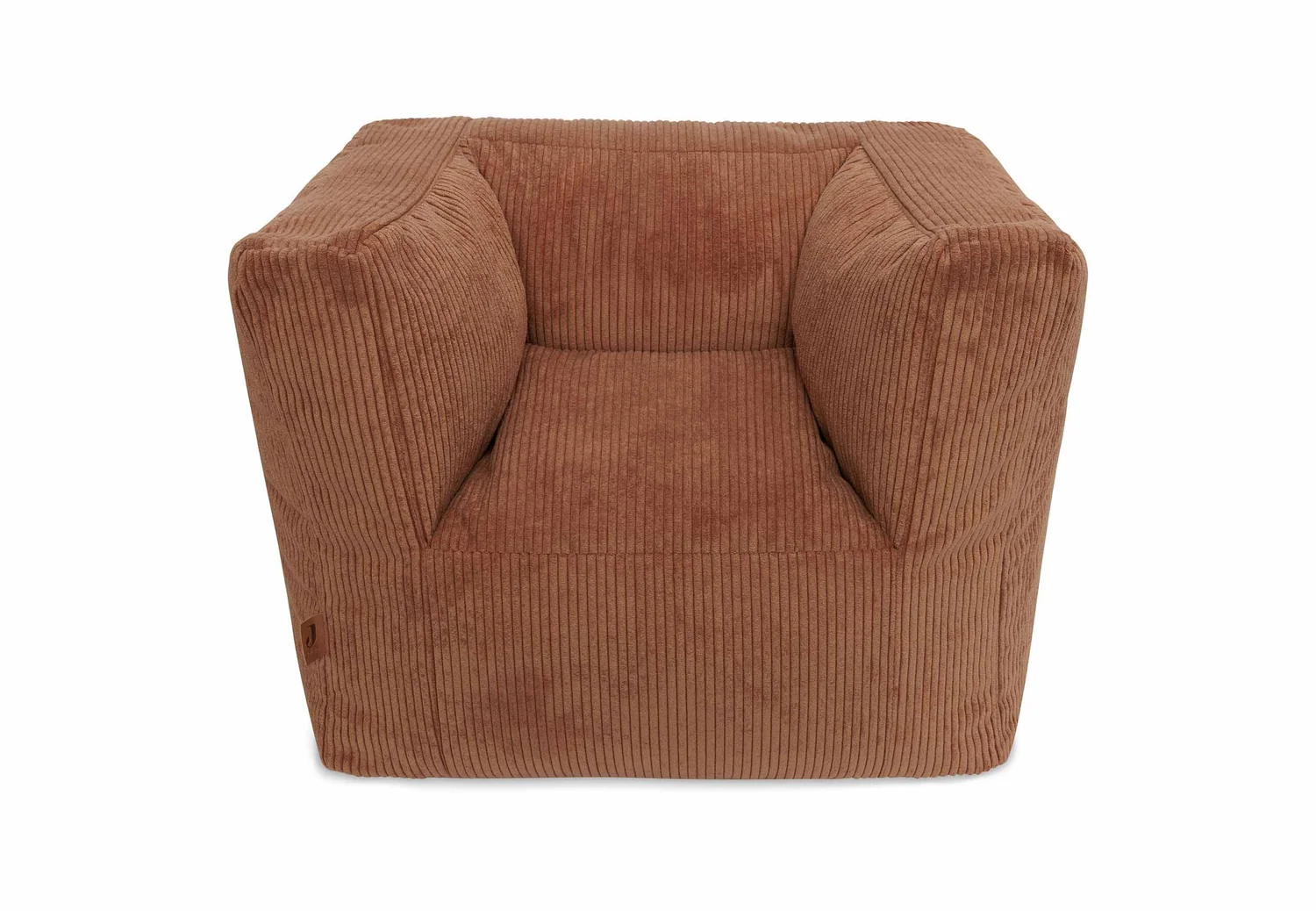 Fauteuil pouf enfant velours l Caramel