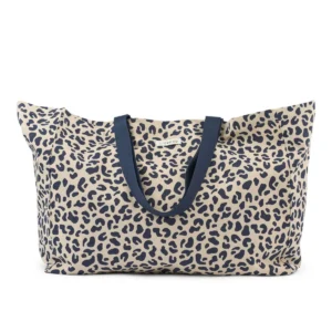 Maxi tote bag en coton bio l Léopard