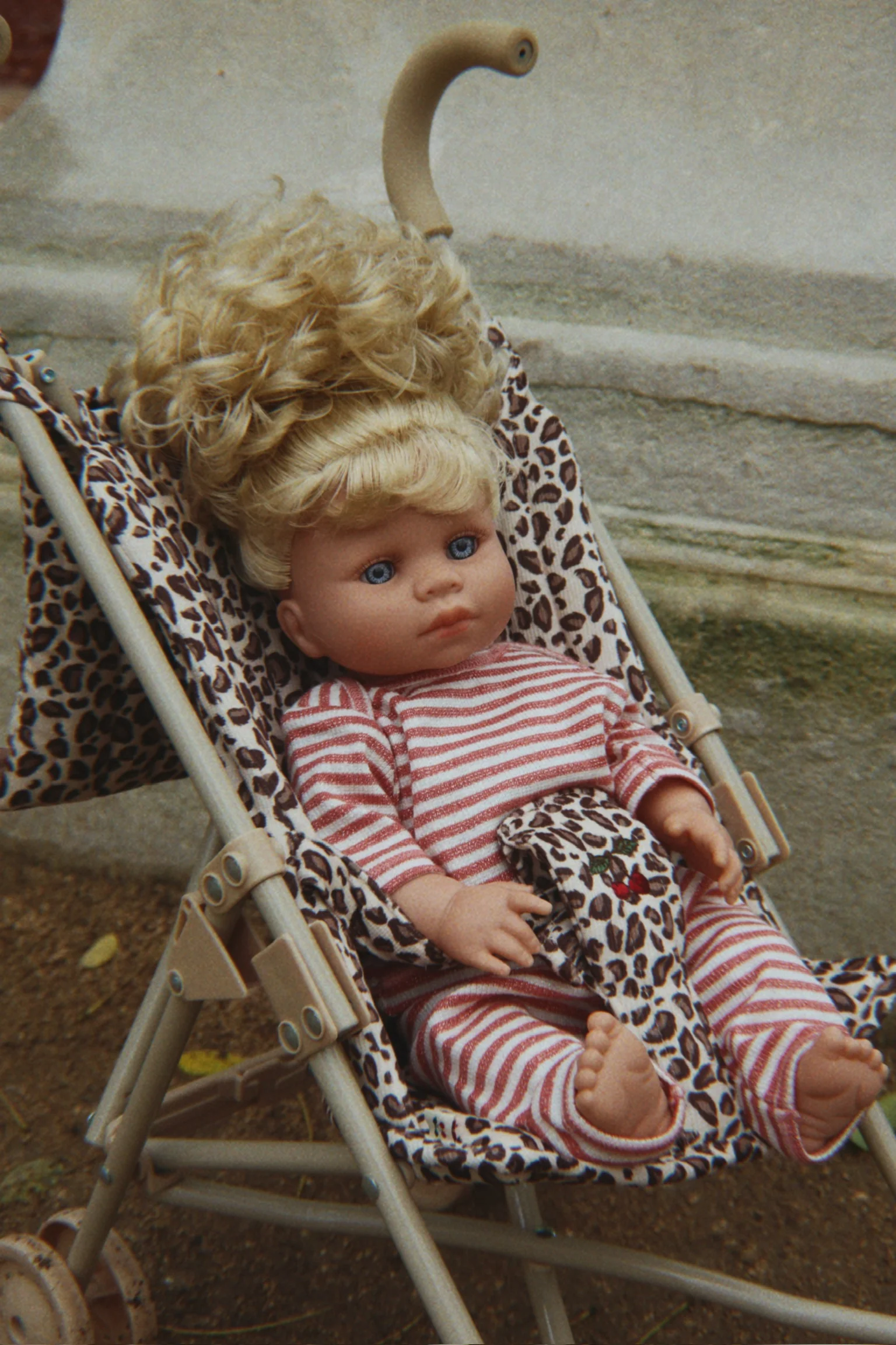 Poussette poupon vintage en coton bio l Leo – Image 4