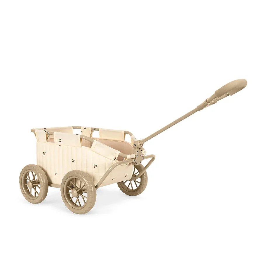 Chariot poussette vintage en coton bio l Cherry