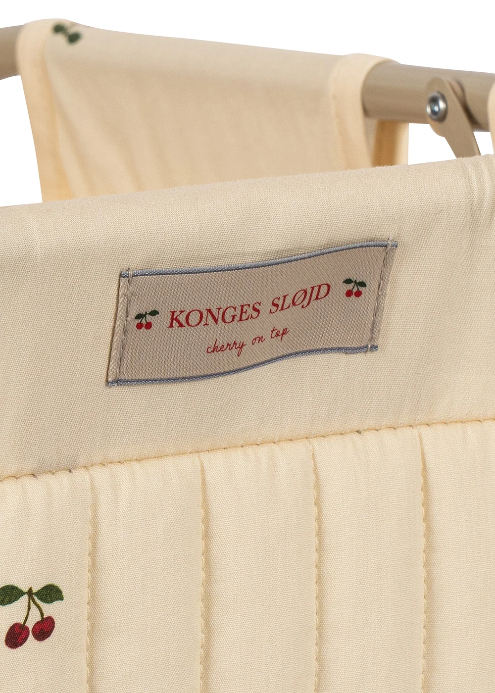 Chariot poussette vintage en coton bio l Cherry – Image 5