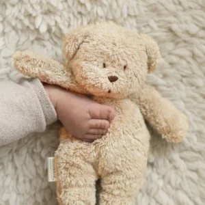 Petit ours sensoriel en coton bio l Moonie l Sable