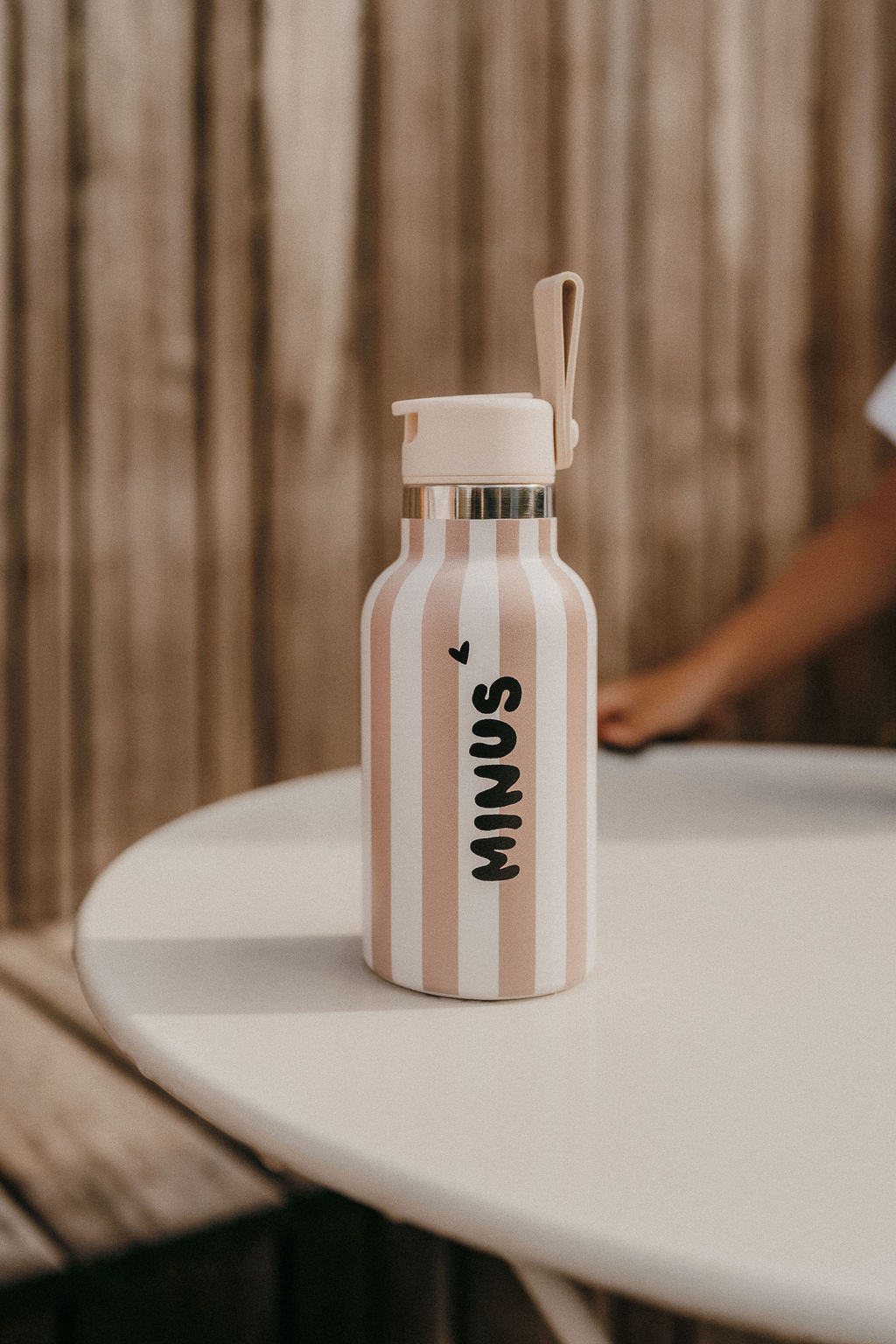 Gourde Isotherme 350 ml l Stripe Rose