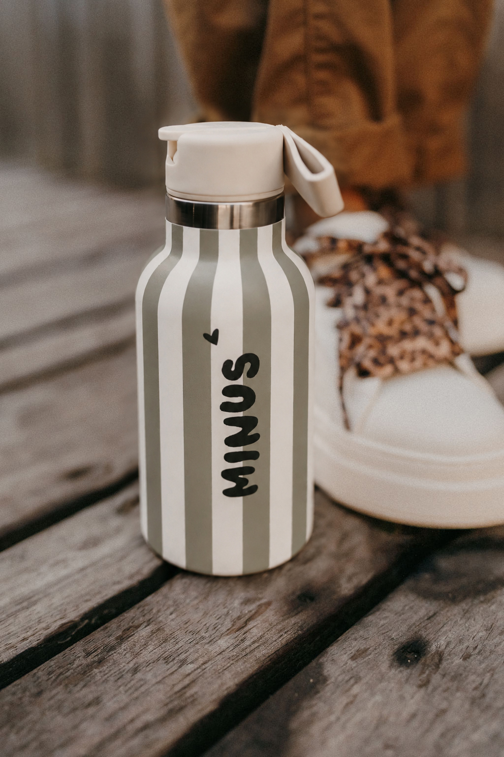 Gourde Isotherme 350 ml l Stripe Kaki – Image 3