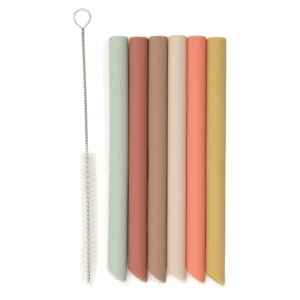 Pailles en silicone l Multicolores