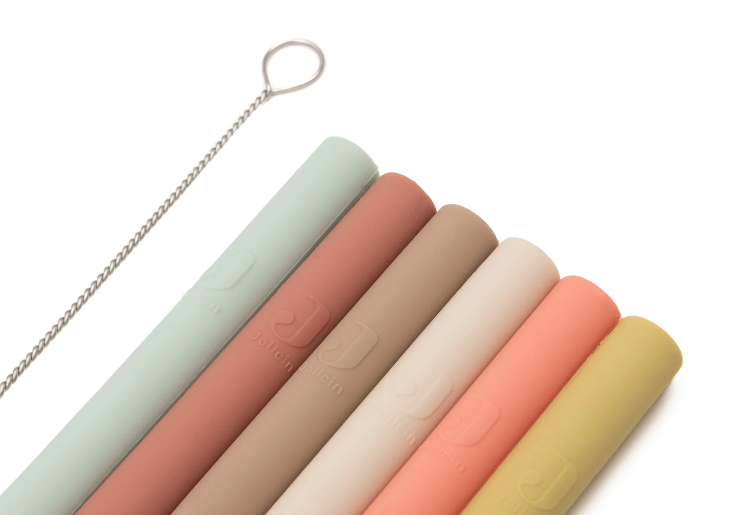 Pailles en silicone l Multicolores