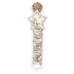 Attache-tétine gaze de coton bio l Etoile l Miley