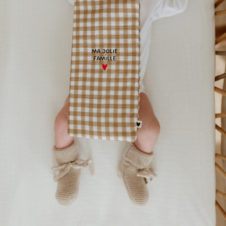 Chaussons bébé tricotés l Sable l 0-1 mois – Image 4