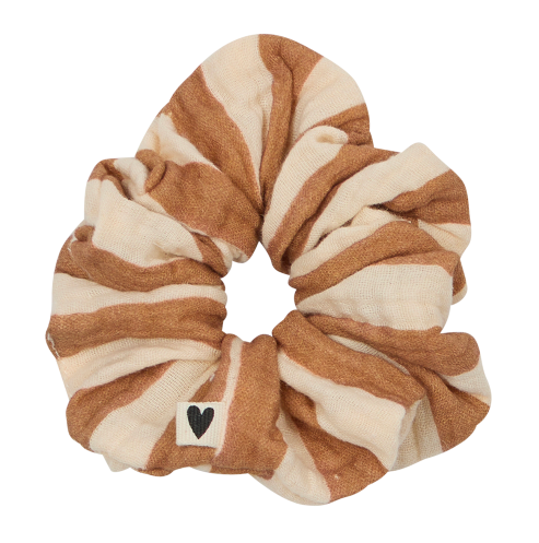 Chouchou gaze de coton handmade l Rayures larges