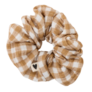 Chouchou gaze de coton handmade l Vichy
