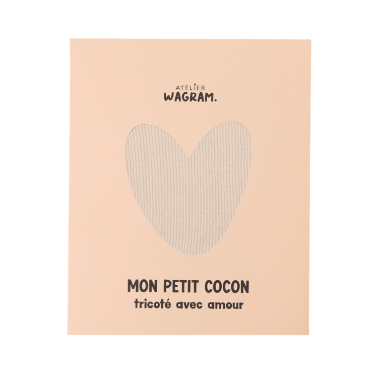 Cocon de naissance tricoté l Crème – Image 5