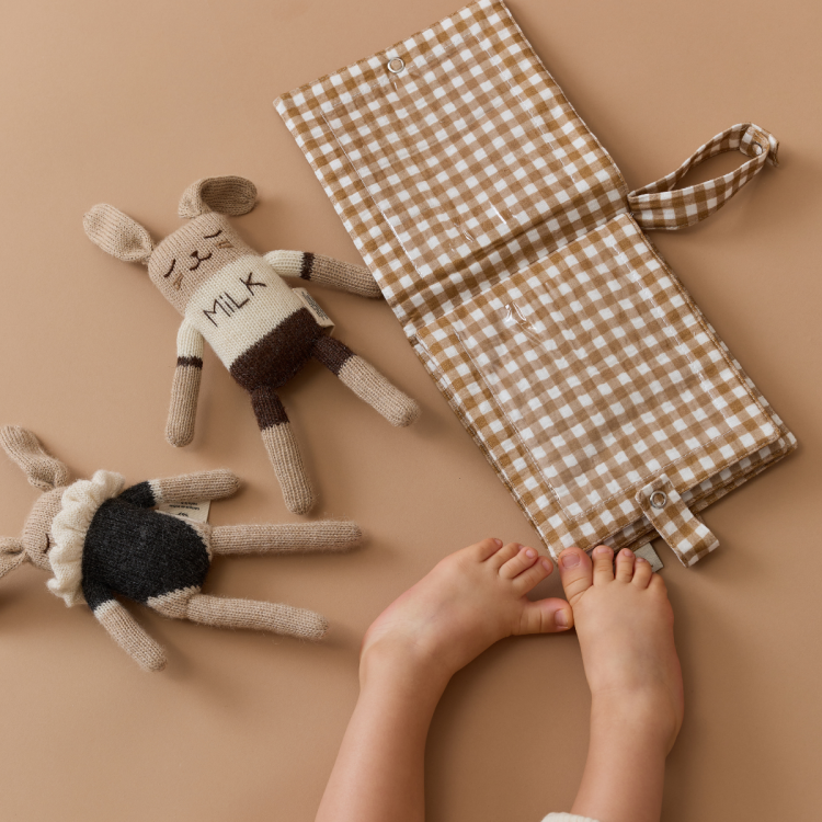 Mini album photo handmade en gaze de coton l Vichy – Image 4