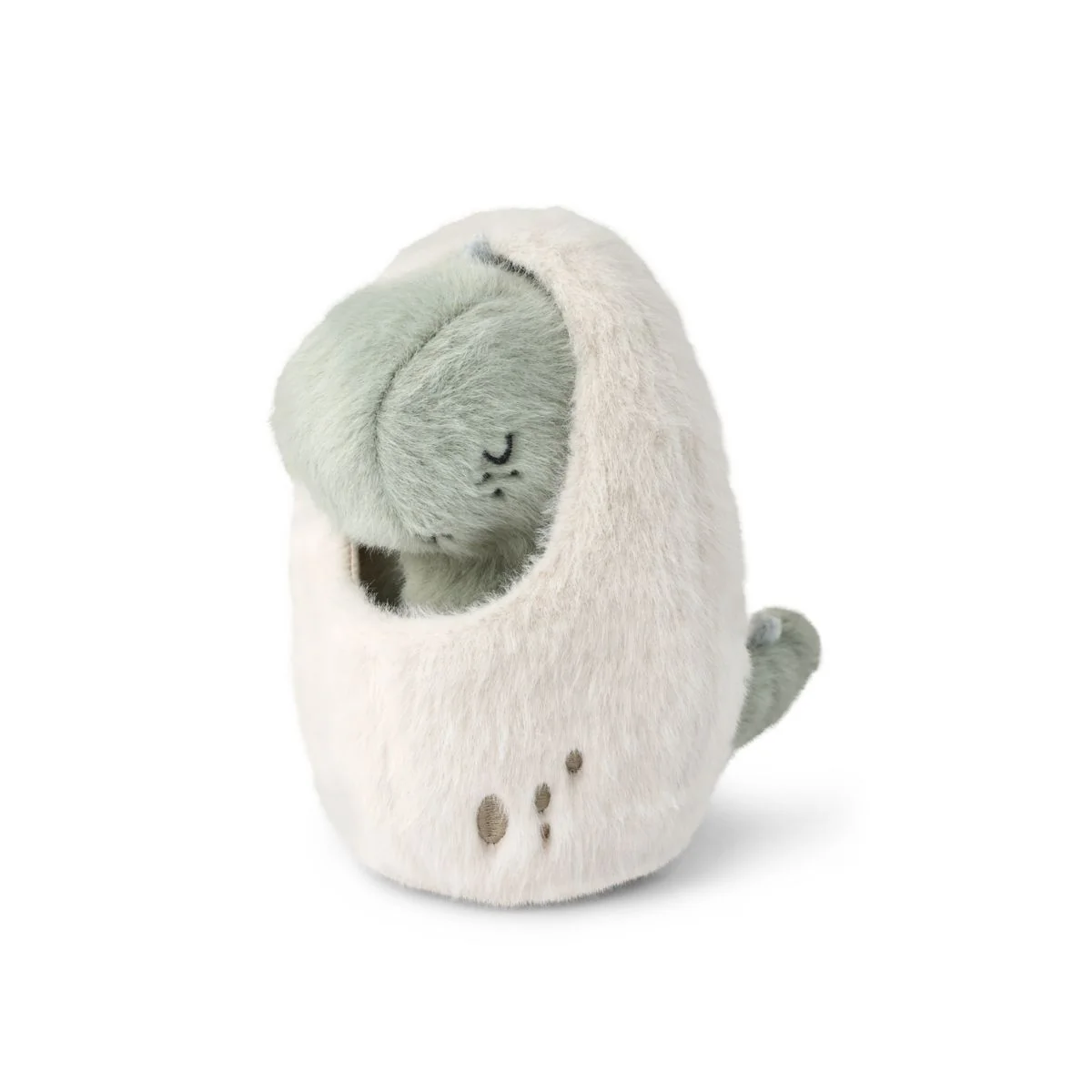 Peluche bébé dinosaure dans son oeuf l Liora dove blue – Image 2