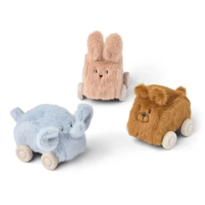 Lot de 3 Voitures en Peluche Ansel Pale Tuscany Mix